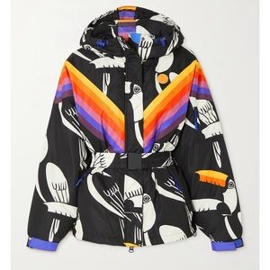 FARM RIO PATTERN PUFFER JACKET - Size M